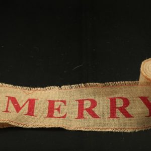 Jute Merry Christmas Print