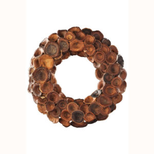 Golden Mushroom Wreath