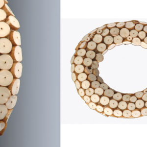 Sola Log Slice Wreath